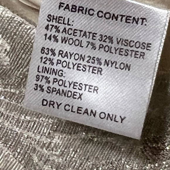 Signette Metallic Gold Floral Brocade Beige Lace Cap Sleeve Empire Waist Dress - Picture 8 of 12